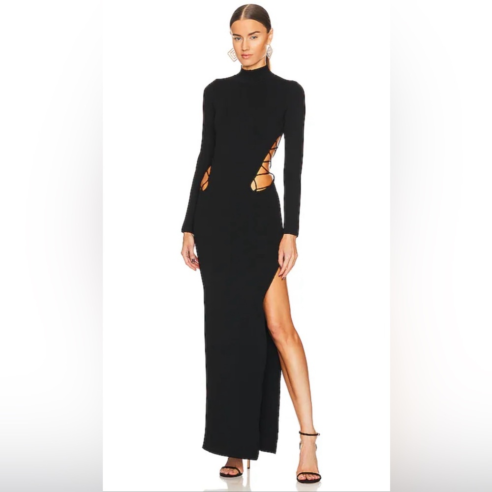 DUNDAS x REVOLVE  Black Long Maxi Dress Size M